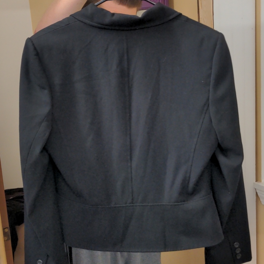Apt 9 Stretch Jacket 12 Black Two Button - image 7